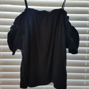 Black Off The Shoulder H&M Top